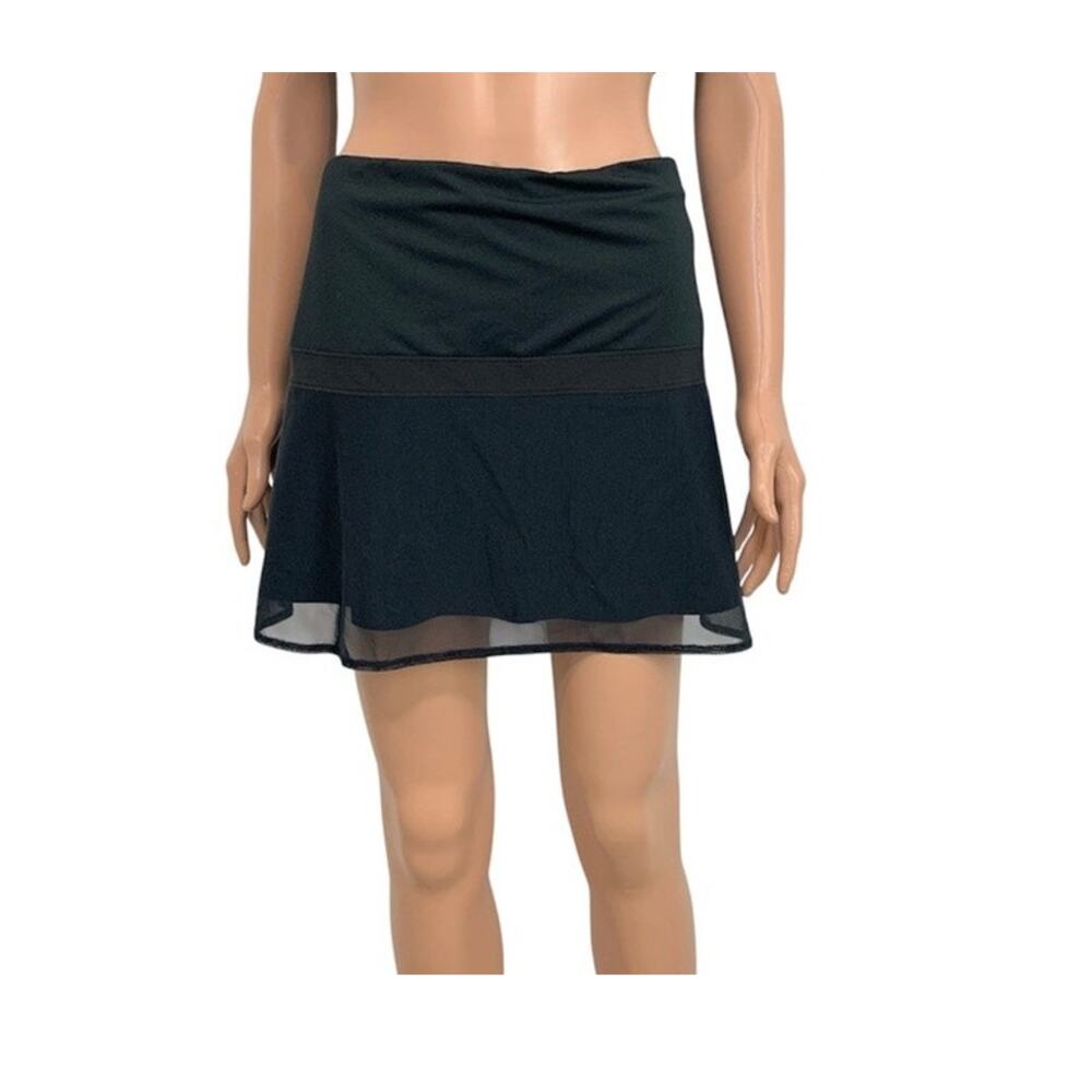 Athleta Upbeat large mesh overlay active athletic tennis skirt skort SK2 3445